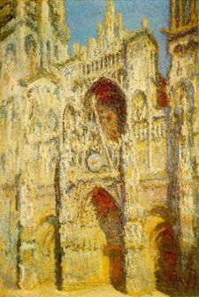 Claude Monet's Rouen Cathedral In Full Sunlight - Harmony In Blue And Gold