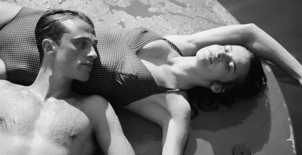 Benjamin Voisin and Rebecca Marder in The Stranger: 'For the whole film there was the searing heat and the light and I could hardly see the other actors'