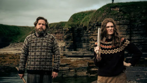 Grant O'Rourke and Gayle Rankin in The Incomer. Louis Paxton: 'I directed the actors from the point of view of the reality of the situation, there wasn’t a huge amount of comedic nudging. A lot of it was in the script and the actors took it really seriously which is the key to all comedy'