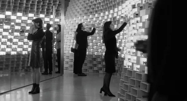 Two People Exchanging Saliva