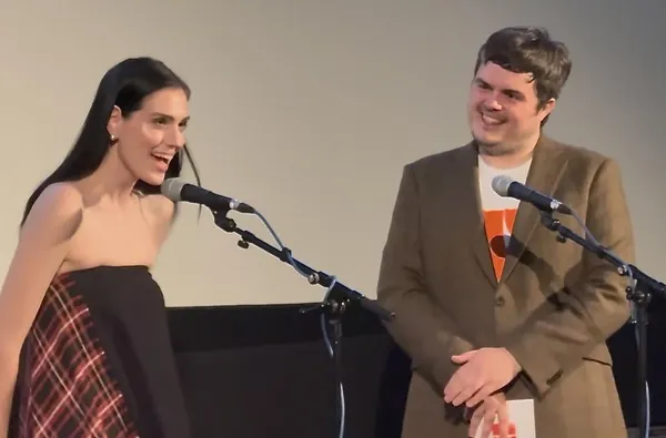 Filmmaker Eva Victor introducing Sorry, Baby alongside Festival director Paul Ridd