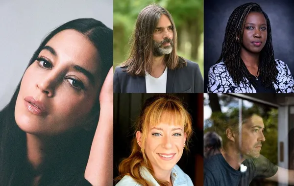 From left to right: Leïla Bekhti, Khaled Mouzanar, Angèle Diabang; Bottom L to R Laura Samani, Thomas Cailley