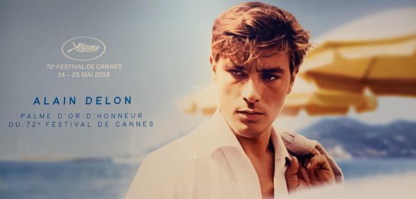 Poster boy from last year’s Cannes Film Festival - Alain Delon who received an honorary Palme d’Or