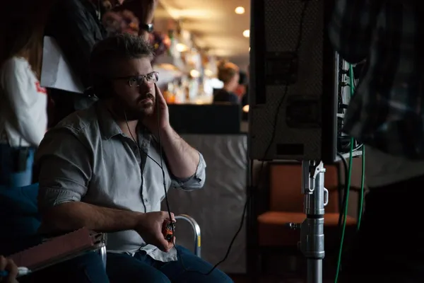 Andrew Desmond on the set of The Sonata