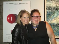 Katie Couric and Maggie Valentine, who is featured in Fed Up: "The fact that the political system and the food industry have been in cahoots for thirty plus years…"