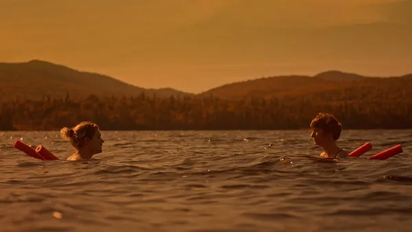 Madeleine Sims-Fewer and Anna Maguire as Miriam and Greta. Madeleine: 'I think Anna and I spent most of our energy, trying not to shiver... But I think that actually helped with the scene, it helped us get into an emotional state'