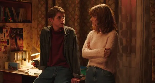 Timo, played in teenagehood by Vladyslav Baliuk, and his first love Toma, played by Olexandra Semenko. Iryna Tsylik: 'It was our attempt to build some kind of world of our childhood and teenage years, because these times, the Nineties, were very special for us and other people of our age'