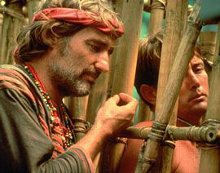 Dennis Hopper and Martin Sheen in Apocalypse Now