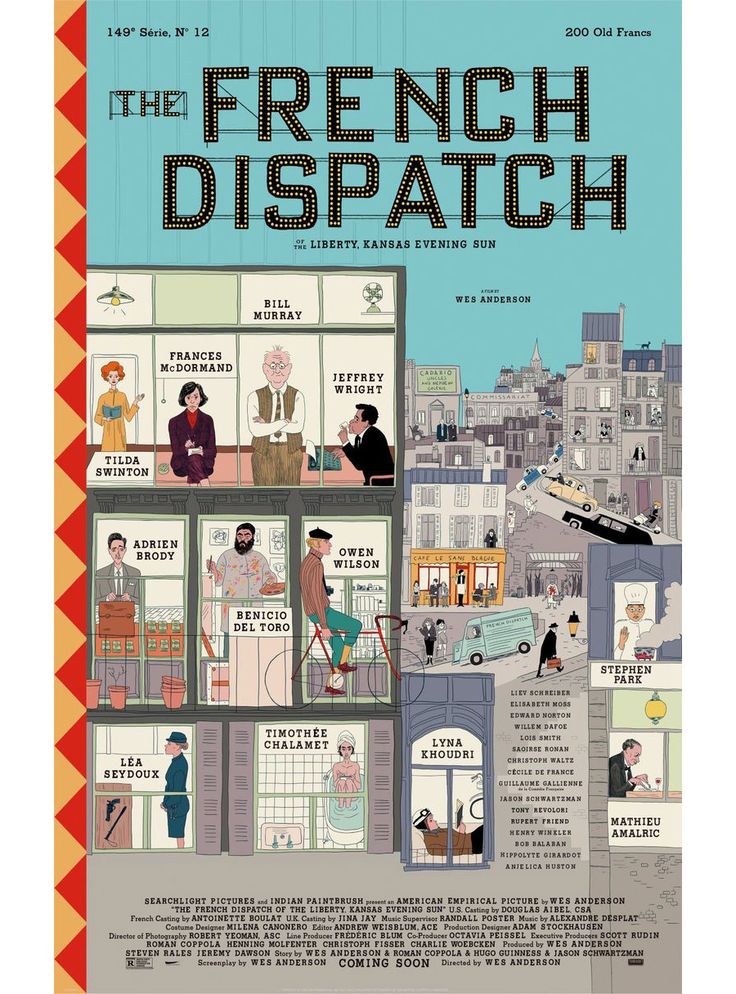 The French Dispatch packshot