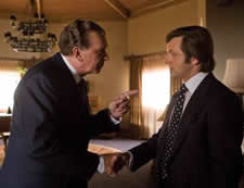 Frank Langella as Richard Nixon and Michael Sheen as David Frost